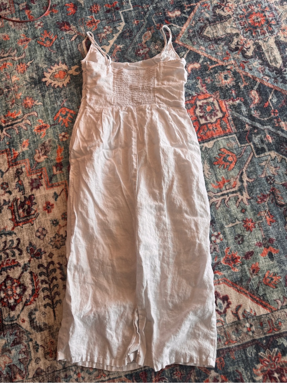 Quince Linen Spaghetti Strap Dress - White - Small - Great condition - Picture 3 of 5